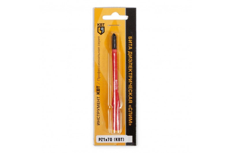 Бита диэлектрическая VDE 1000V, серия «СЛИМ» PZ1х70мм, КВТ 80211