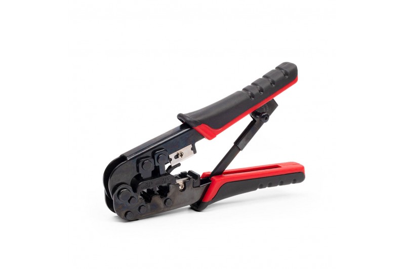 JT-02:  Кримпер многофункциональный с двумя встроенными модулями для обжима RJ-11, RJ-12, RJ-45, 84626